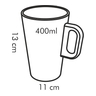 Fotogalerie - Hrnek na kávu latte GUSTITO, 400 ml
