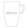 Fotogalerie - Hrnek na kávu latte CREMA, 500 ml