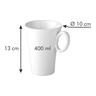 Fotogalerie - Hrnek na kávu latte ALLEGRO, 400 ml