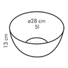 Fotogalerie - Skleněná mísa GIRO ¤ 28 cm
