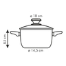 Fotogalerie - Keramický kastrol ecoPRESTO s poklicí ¤ 18 cm, 1.8 l