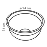 Fotogalerie - Mísa DELÍCIA, nerez, ¤ 24 cm, 5.0 l