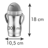 Fotogalerie - Dětská termoska s brčkem BAMBINI 300 ml, nerez