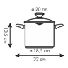 Fotogalerie - Hrnec PRESTO s nálevkou a poklicí, ¤ 20 cm, 3.5 l