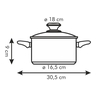 Fotogalerie - Kastrol PRESTO s poklicí, ¤ 18 cm, 2.0 l