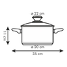 Fotogalerie - Kastrol PRESTO s poklicí, ¤ 22 cm, 4.0 l