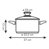 Fotogalerie - Kastrol PRESTO s poklicí, ¤ 24 cm, 5.0 l
