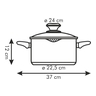 Fotogalerie - Kastrol PRESTO s nálevkou a poklicí, ¤ 24 cm, 4.5 l