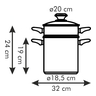 Fotogalerie - Hrnec na špagety PRESTO s poklicí, ¤ 20 cm, 5,5 l