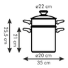 Fotogalerie - Hrnec na špagety PRESTO s poklicí, ¤ 22 cm, 7,5 l