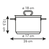 Fotogalerie - Hrnec HOME PROFI s poklicí ¤ 18 cm, 3,0 l