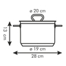 Fotogalerie - Hrnec HOME PROFI s poklicí ¤ 20 cm, 4,0 l