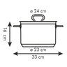 Fotogalerie - Hrnec HOME PROFI s poklicí ¤ 24 cm, 7,0 l