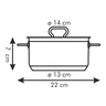 Fotogalerie - Kastrol HOME PROFI s poklicí ¤ 14 cm, 1,0 l