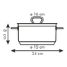 Fotogalerie - Kastrol HOME PROFI s poklicí ¤ 16 cm, 1,5 l