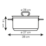 Fotogalerie - Kastrol HOME PROFI s poklicí ¤ 28 cm, 8,5 l