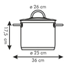 Fotogalerie - Hrnec VISION Â¤26 cm s poklicÃ­, 9,0 l