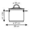Fotogalerie - Hrnec VISION Â¤28 cm s poklicÃ­, 11,0 l
