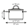 Fotogalerie - Kastrol VISION Â¤18 cm s poklicÃ­, 2,0 l