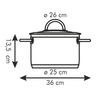 Fotogalerie - Kastrol VISION Â¤26 cm s poklicÃ­, 6,5 l