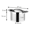 Fotogalerie - Hrnec ULTIMA s poklicí ¤ 24 cm, 7.0 l
