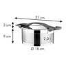 Fotogalerie - Kastrol ULTIMA s poklicí ¤ 18 cm, 2.0 l