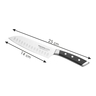 Fotogalerie - Nůž japonský AZZA SANTOKU 14 cm