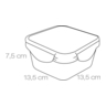 Fotogalerie - Dóza FRESHBOX 0.7 l, čtvercová