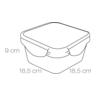 Fotogalerie - Dóza FRESHBOX 2.0 l, čtvercová