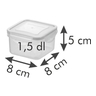 Fotogalerie - Mini dóza FRESHBOX, 3 ks, čtvercová
