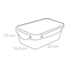 Fotogalerie - Dóza FRESHBOX 1.5 l, obdélníková
