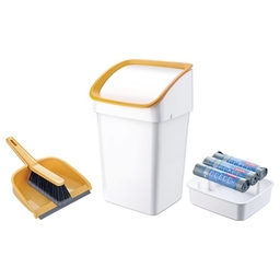 Odpadkový koš CLEAN KIT 21 l, se smetáčkem, lopatkou a sáčky