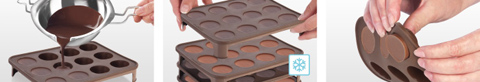 Formičky na čokoládu DELÍCIA CHOCO, květinky