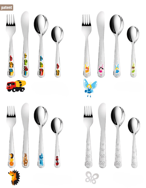 Dětský příbor BAMBINI, autíčka Tescoma