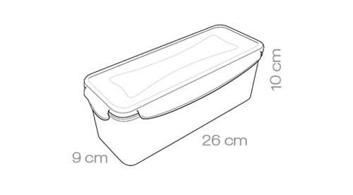 dóza obdelníková dlouhá Freshbox Tescoma