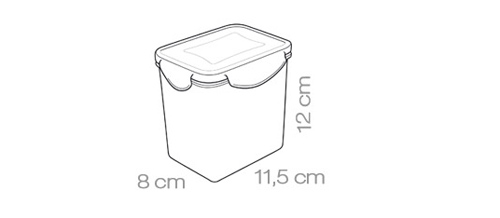 dóza obdelníková vysoká Freshbox Tescoma