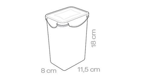 dóza obdelníková vysoká Freshbox Tescoma