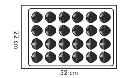  Forma na mušličky DELÍCIA SILICONE
