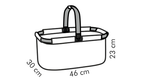 Nákupní košík skládací SHOP!