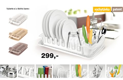 Odkapávač s podnosem CLEAN KIT tescoma