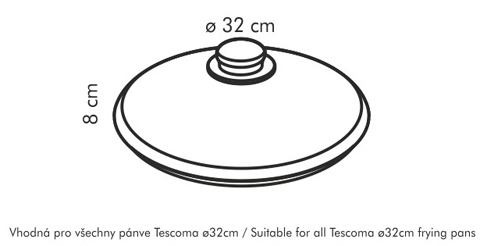 Skleněná poklice UNICOVER ¤ 32 cm