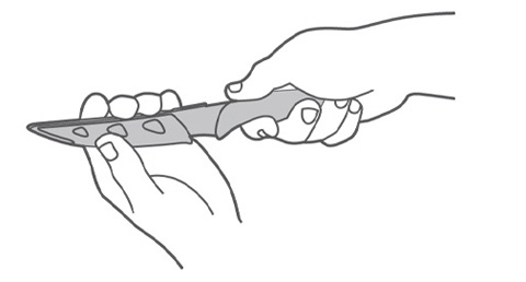 Antiadhezní nůž Santoku PRESTO BIANCO tescoma