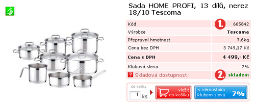 Výřez detailu produktu Výřez detailu produktu