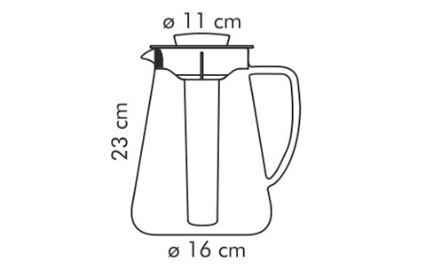 Džbán TEO 2.5 l, s vyluhováním a chlazením Tescoma